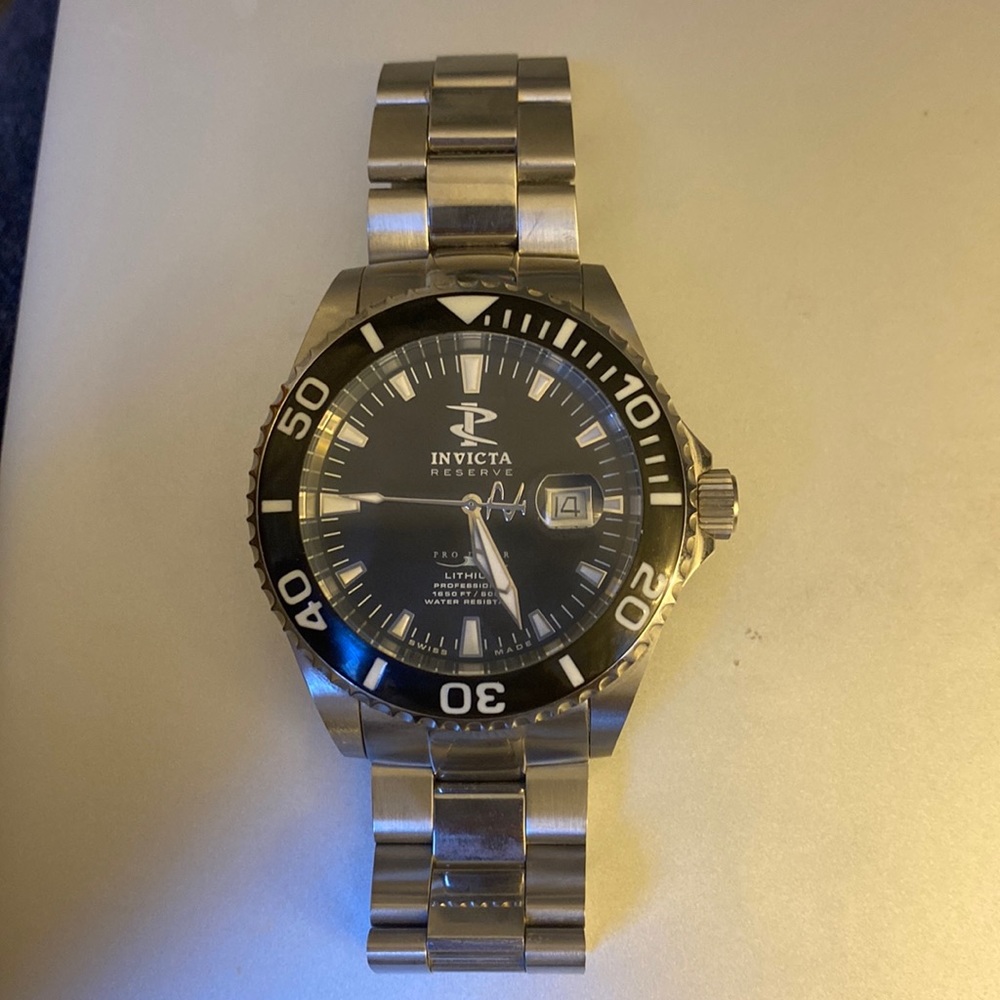 Invicta men’s pro diver watch, EUC